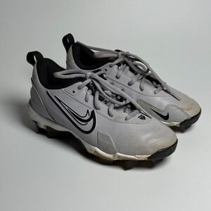 Nike Force Trout Size 2.5Y Kids Baseball Cleats Wolf Grey Black FB9731-002